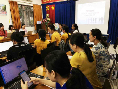 Trường TH Phú Lợi tổ chức cho học sinh thi ioe cấp tỉnh năm học 2023-2024