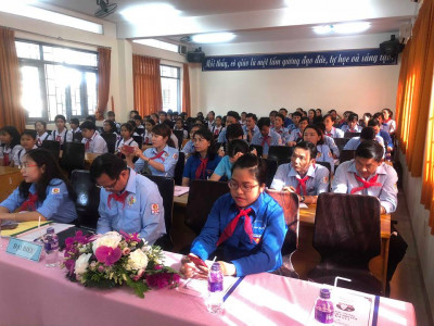 Trường TH Phú Lợi tổ chức đại hội liên đội năm học 2019 - 2020