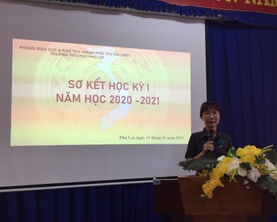 Tiểu học Phú Lợi sơ kết học kỳ I năm học 2020-2021