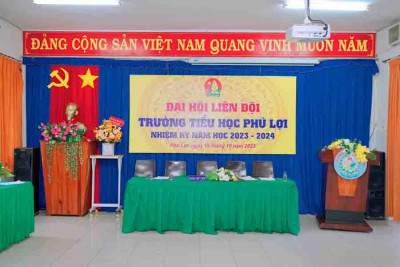 Liên đội Tiểu học Phú Lợi tổ chức Đại hội Liên đội nhiệm kỳ 2023-2024.