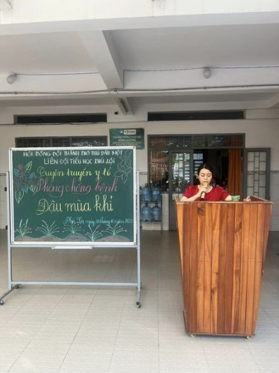 Trường Tiểu học Phú Lọi tuyên truyền phòng chống bệnh đậu mùa khỉ