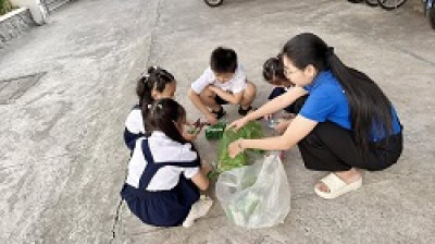 trường Tiểu học Phú Lợi thực hiện công trình chào mừng Đại hội Đảng