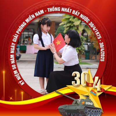 Tập thể Cán bộ - Giáo viên- Nhân viên trường Tiểu học Phú Lợi hưởng ứng đổi avatar chào mừng kỷ niệm 50 năm ngày giải phóng Miền nam thống nhất đất nước