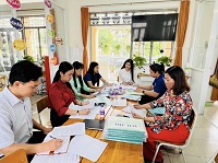 trường tiểu học Phú Lợi tổ chức kiểm tra công tác thư viện, chuẩn bị công nhận thư viện chuẩn mức 1