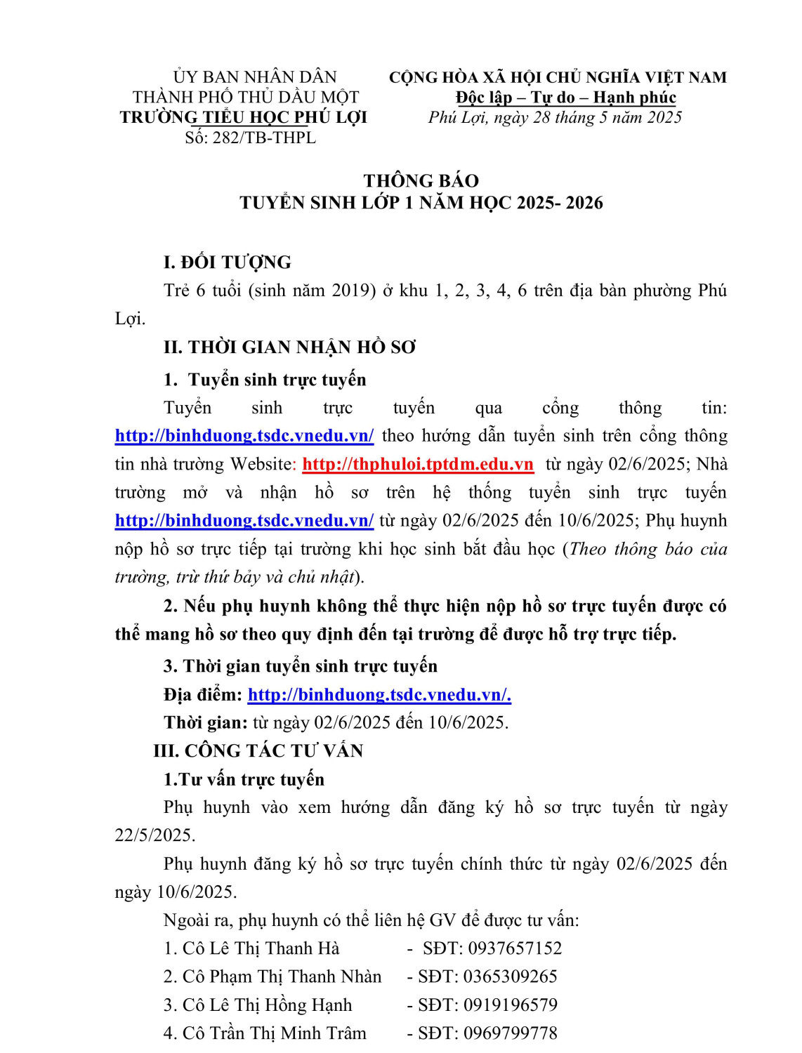 THÔNG BÁO TUYỂN SINH 25 26 hình ảnh 00