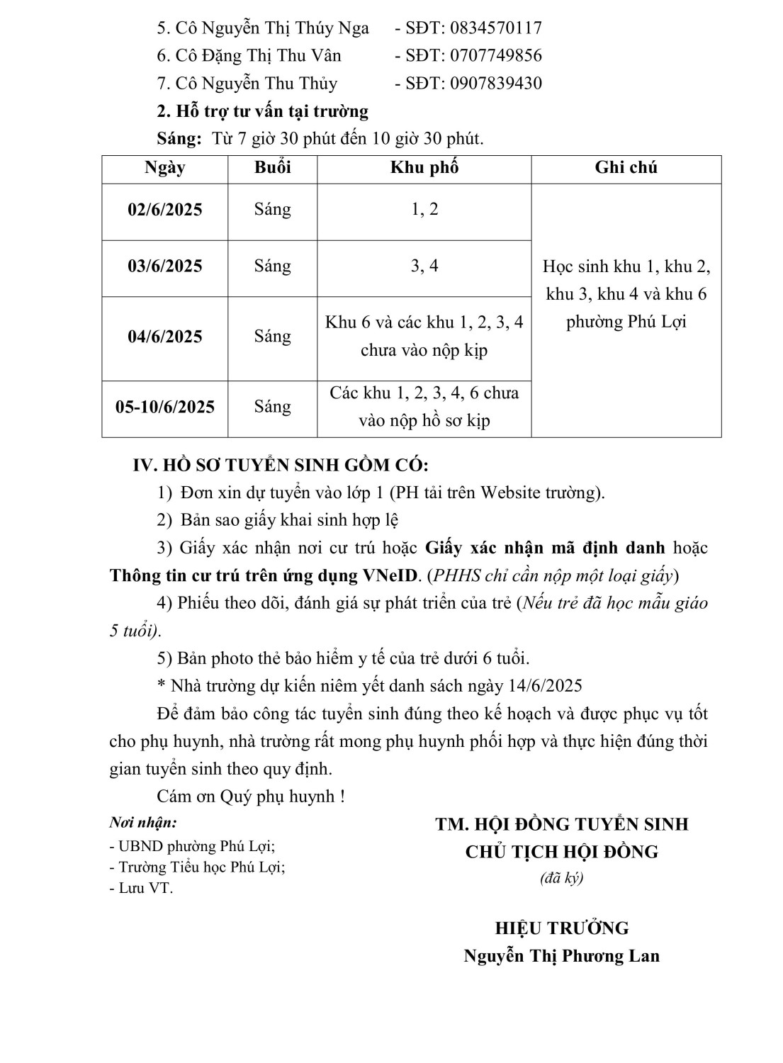 THÔNG BÁO TUYỂN SINH 25 26 hình ảnh 01